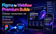 develop figma to webflow template with cms and animations