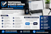 write professional business documents and translations