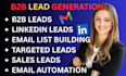 provide targeted b2b business leads, prospect lists, and lead scraping
