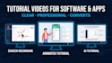 ai tutorial videos for software products and mobile apps saas platform