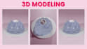 custom 3d food, dessert and beverage models