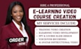 create elearning course video, PPT and animated explainer training video editing