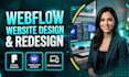 design or develop webflow website design, figma to webflow website development