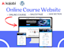 build your online course website, upload course modules, and set up automations