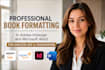 paperback book interior design, KDP book formatting and ingramspark publishing