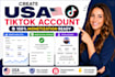 create usa tiktok account for tiktok monetization with organic growth