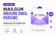 build mailgun inbound email parsing webhook automation
