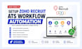 setup zoho recruit ats workflow automation zoho candidate tracking hiring system