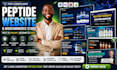 build peptide website research peptide website peptide woocommerce peptide label