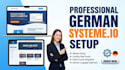 design german systeme io website systeme io landing page online course setup