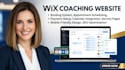 design a wix coaching website with booking system, payment and scheduling setup