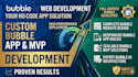 build a responsive bubble io app, fix bugs, build mvp saas developer