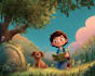 create cartoon children book illustrations