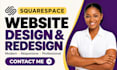 build squarespace website design and redesign squarespace website development