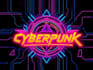 create a custom cyberpunk logo with futuristic neon style