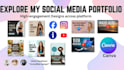 design professional social media posts and youtube thumbnails using canva