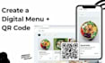 create an editable canva restaurant menu with qr code in 24 hours