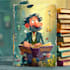 design a professional cartoon book cover that bring