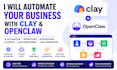 set up ai automation systems using clay CRM and openclaw