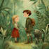 create whimsical children book illustrations
