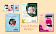 design social media posts for event and photography agencies