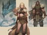 draw dnd character design and illustration