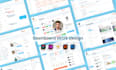 do website ui ux design, dashboard ui ux, mobile app ui ux design in figma