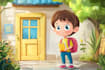 digitally colourful children book illustration