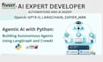build langchain ai agent crewai multi agent system and rag pipeline using python