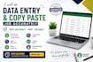 do data entry and copy paste job accurately