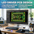 design led driver pcb with firmware development