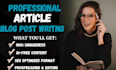 do SEO technical content writing, tech articles and technology blog posts