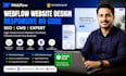 build webflow website design expert responsive no code cms SEO optimized site