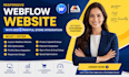 design webflow website with seo and printiful store integration