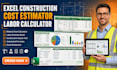 labor calculator sheet, quote sheet, excel construction cost estimator material