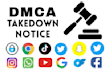 send dmca takedown notice to the google,fb,insta,only fans