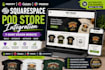 integrate printify gelato prodigi squarespace pod store tshirt design website