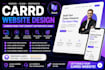 build carrd website design, redesign carrd website and carrd landing page design