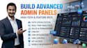 develop a modern responsive admin panel dashboard web app