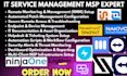 setup ninjaone pulseway IT glue logmein central atera splashtop teamviewer rmm