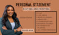 edit your sop, personal statement, or motivation letter