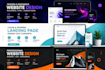create a modern responsive landing page website