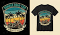 create custom beach and summer t shirt design