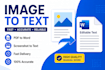 convert images, screenshots and scanned documents into editable text accurately