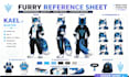 draw character reference sheet furry ref sheet anthro character design anime oc