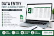 do data entry in excel and google sheets