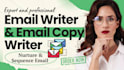 write email sequences for online course writer nurture email sequence copywriter
