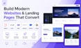 design mobirise ucraft wegic webnode webflow joomla  website landing page