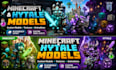 create minecraft and hytale 3d models and texture with animation in blockbench