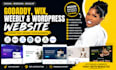 design, redesign, develop godaddy, wix, weebly and seo wordpress website
